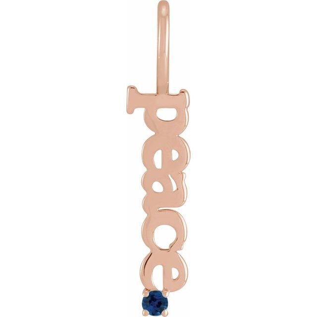 Prital Blue Sapphire 4 Prong  Necklace